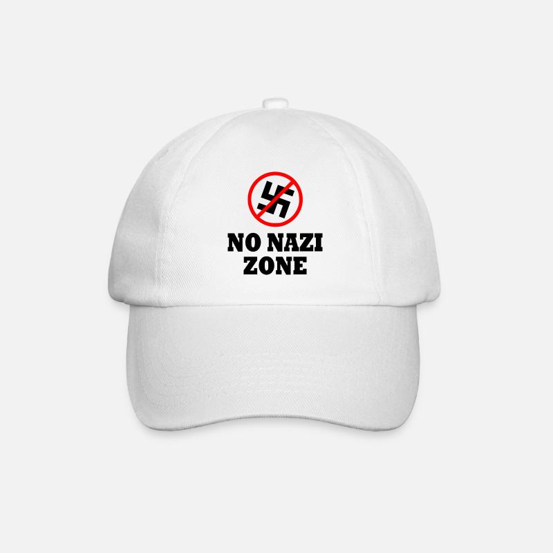 contre la droite - Casquette classique - blanc/blanc