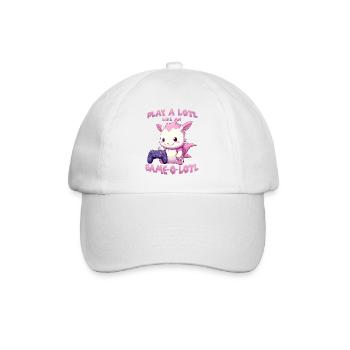 Niedliches Gamer T | Axolotl Gamer Outfit | Otaku - Baseballkappe - Weiß/Weiß - Vorne