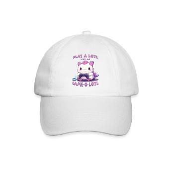 Gamer Axolotl mignon anime Axolotl T pour gaming - Casquette classique - blanc/blanc - Devant