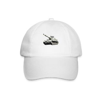 Legendäre Panzerhaubitze 2. Weltkriegs Soldaten - Baseballkappe - Weiß/Weiß - Vorne