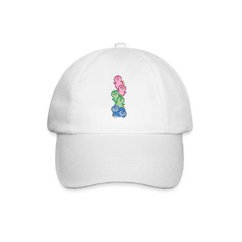Polysexuel Drapeau Fierté LGBTQ Pingouin mignon - Casquette classique - blanc/blanc - Devant