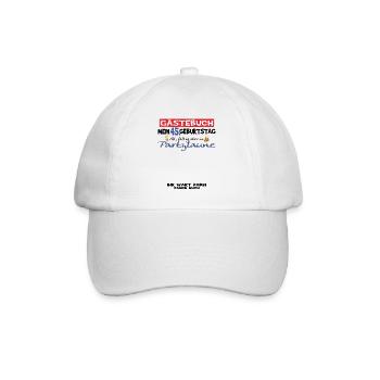 45th Birthday Man and Woman Guestbook - Baseball Cap - white/white - Front