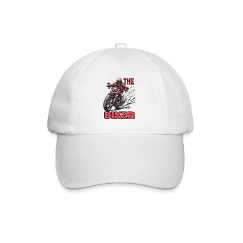 Le motard : le motard sur la route - Casquette classique - blanc/blanc - Devant