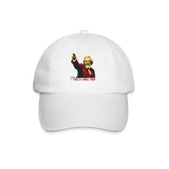Marx zeigt Finger "Ich hab's euch doch gesagt" - Baseballkappe - Weiß/Weiß - Vorne