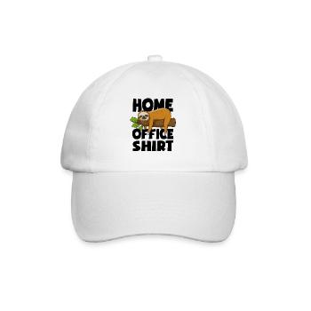 Sloth - Home office shirt - Gift - Baseball Cap - white/white - Front