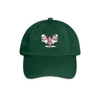 Kawaii Krampus Perchten mask Krampus T-Shirt - Baseball Cap - bottle green - Front