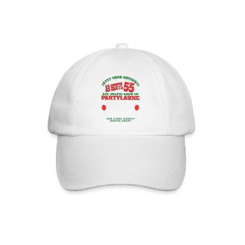 55th Birthday Man and Woman Guestbook - Baseball Cap - white/white - Front