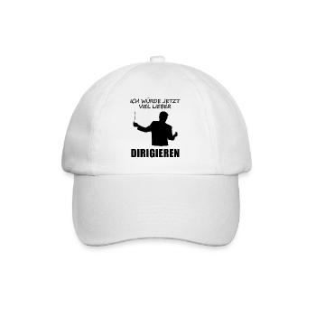Je préfère de loin conduire maintenant - Cadeau - Casquette classique - blanc/blanc - Devant