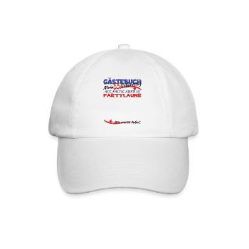 55th Birthday Man and Woman Guestbook - Baseball Cap - white/white - Front