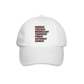 Tous les jours Jour Jour - Casquette classique - blanc/blanc - Devant