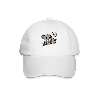 Koala en tee-shirt tie-dye : Just Hangin' Out Man ! - Casquette classique - blanc/blanc - Devant