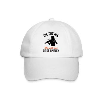 Cadeau de joie de musique violoniste insouciant - Casquette classique - blanc/blanc - Devant