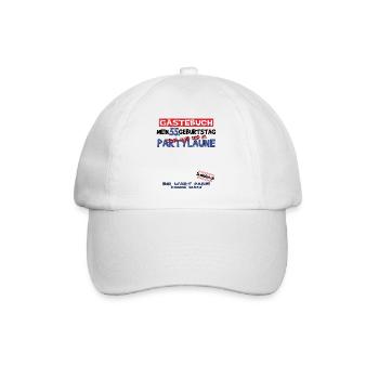 55th Birthday Man and Woman Guestbook - Baseball Cap - white/white - Front