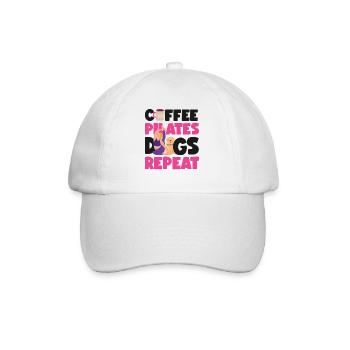 Instructeur de Pilates Professeur Café - Casquette classique - blanc/blanc - Devant
