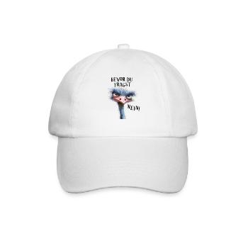 Before you ask, no! Bird Ostrich - Baseball Cap - white/white - Front