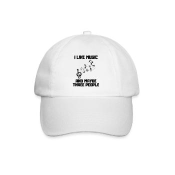 Instrument de musique, trompette, instrument à vent, musicien - Casquette classique - blanc/blanc - Devant