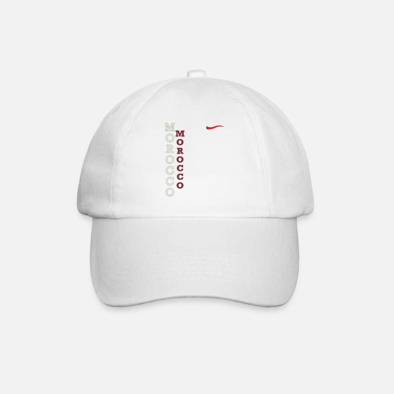 Drapeau Marocain Affichez vos Couleurs avec Fierté - Casquette classique - blanc/blanc
