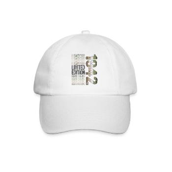 Limited Edition seit 1942 Geburtstag Vintage 1942 - Baseballkappe - Weiß/Weiß - Vorne