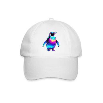 Pinguin - Baseballkappe - Weiß/Weiß - Vorne