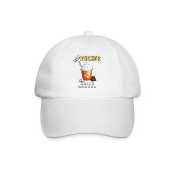 NO SUGAR, NO WORRIES - Baseball Cap - white/white - Front