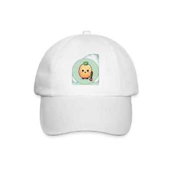 Une jolie raquette de pickleball ('kawaii') et avec - Casquette classique - blanc/blanc - Devant