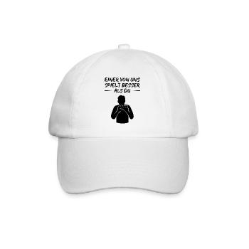 Défi du maître de la flûte de Pan - Casquette classique - blanc/blanc - Devant