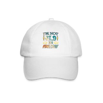 Je ne suis pas vieux, je suis vintage - Casquette classique - blanc/blanc - Devant