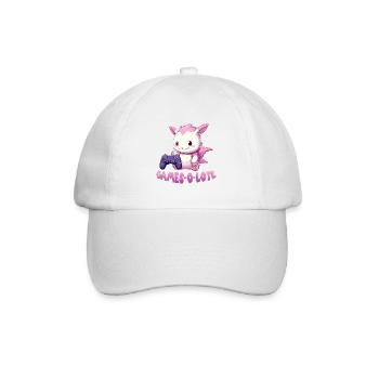 Axolotl T Kawaii Axolotl Gaming amphibians Axolotl - Baseball Cap - white/white - Front