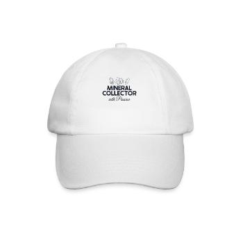 Mineraliensammler aus Leidenschaft Geologe Mineral - Baseballkappe - Weiß/Weiß - Vorne