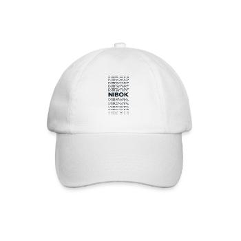 Modern Minimal Stadt - Nauru Nibok - Baseballkappe - Weiß/Weiß - Vorne