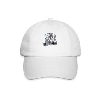 Get Stoned Geologist Rockhounding Mineral - Baseball Cap - white/white - Front