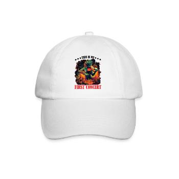 This Is My First Concert 60 - Baseball Cap - white/white - Front