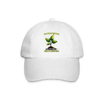MICROGREENS THE FUTURE OF URBAN GARDENING - Baseball Cap - white/white - Front