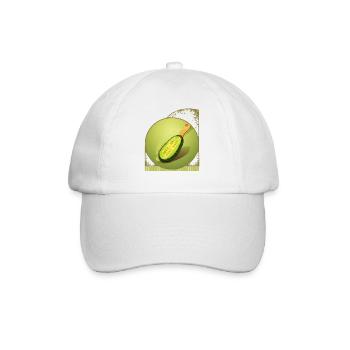 Cornichon tranché comme pagaie de pickleball Humour créatif - Casquette classique - blanc/blanc - Devant