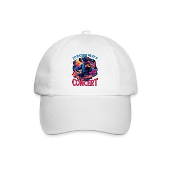 Je préfère être à un concert 9 - Casquette classique - blanc/blanc - Devant