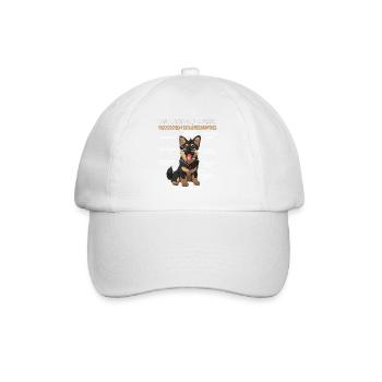 Funny German Shepherd Dog Walk T for dog owners - Baseball Cap - white/white - Front
