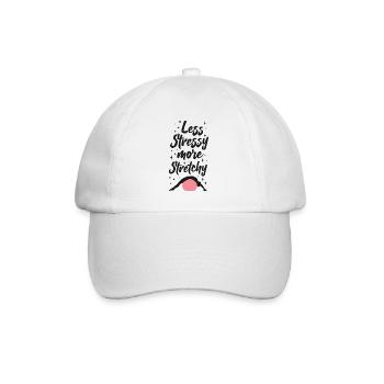 Pilates Instructeur Professeur Jeu de mots - Casquette classique - blanc/blanc - Devant