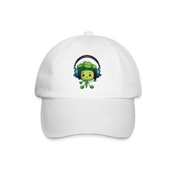 Bubatz - DJ - Musik - Legalize it - Brokkoli - Baseballkappe - Weiß/Weiß - Vorne