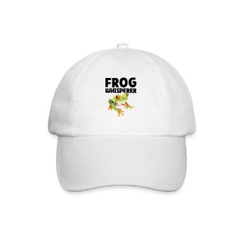 Frog Whisperer - Frog Design - Baseball Cap - white/white - Front