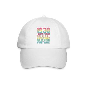 Limited Edition Since 1930 Birthday Vintage 1930's - Baseball Cap - white/white - Front
