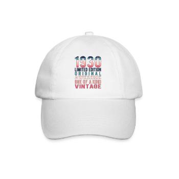 Limited Edition Since 1930 Birthday Vintage 1930's - Baseball Cap - white/white - Front