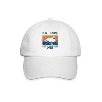 Entenmama - Vintage Call Ente - Baseballkappe - Weiß/Weiß - Vorne