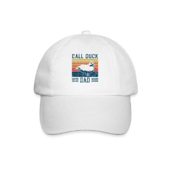 Entendad - Vintage Call Ente - Baseballkappe - Weiß/Weiß - Vorne