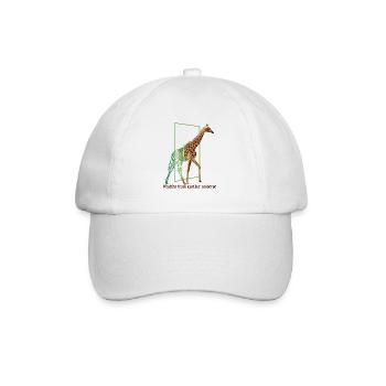 Giraffen aus einem anderen Universum Nubisch-Afrikaner - Baseballkappe - Weiß/Weiß - Vorne