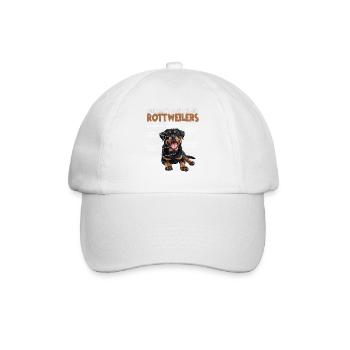 Rottweiler Hundehalter T Gassi Hunde Rottweiler - Baseballkappe - Weiß/Weiß - Vorne