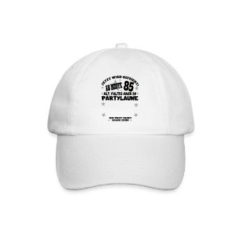 85th Birthday Man and Woman Guestbook - Baseball Cap - white/white - Front