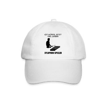 Xylophone Passion Musician Statement - Baseball Cap - white/white - Front