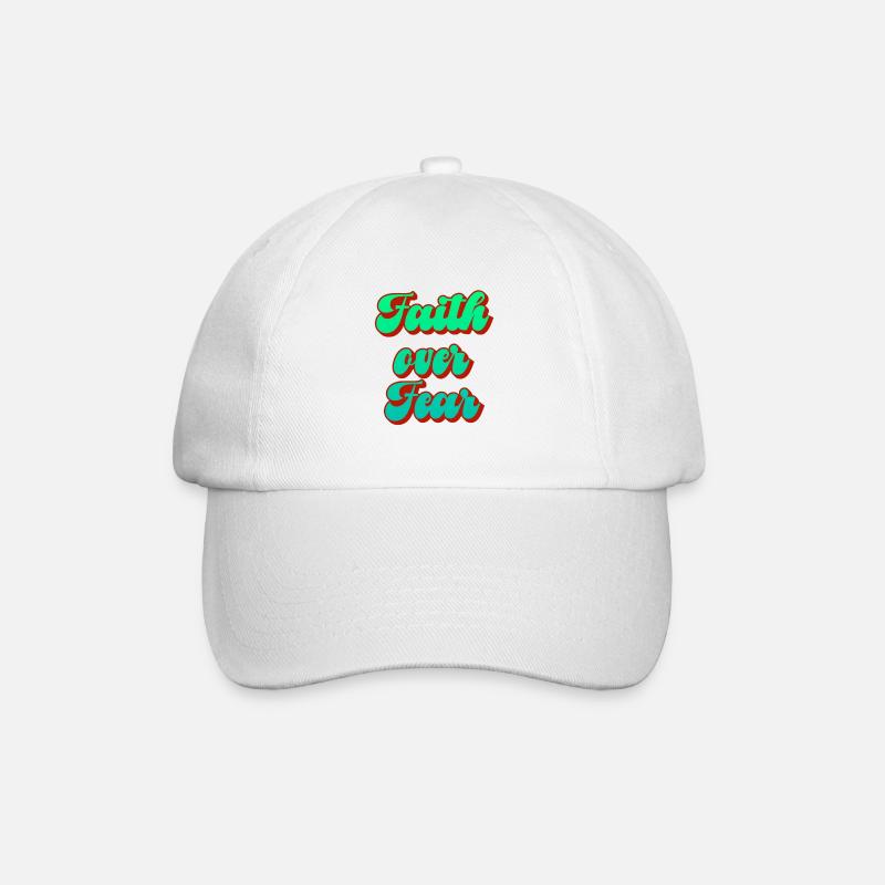 Conception de motif de pouvoir de foi - Casquette classique - blanc/blanc