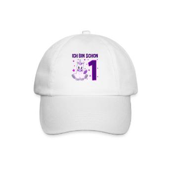 Unicorn Wonderland 1st Birthday - Baseball Cap - white/white - Front