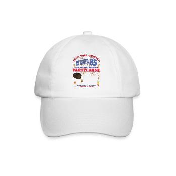 85th Birthday Man and Woman Guestbook - Baseball Cap - white/white - Front